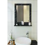 Makbulce Safir Banyo Aynası Dresuar 45x60 Mermer Raflı Banyo Aynası