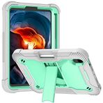MAKEIT CASE iPad Mini 6 Kılıf, iPad Mini 6. Nesil 2021 Kalemlik ve Standlı Kılıf, iPad Mini 6. Nesil 8.3 inç 2021 için Sağlam Darbeye Dayanıklı Tam Koruyucu Kapak Çıktı