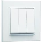 Makel Karea Üçlü 3 Tuşlu 1+3 Beyaz Anahtar