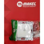 Makel Lıllıum Beyaz Zil Butonu - Çerçevesiz