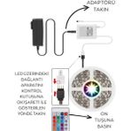 Makerlab Tv Arkası Rgb LED Aydınlatma, USB Bağlantı Kurulu Sistem, Tak Çalıştır