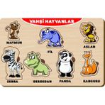 Maketçiniz Ahşap Bul Tak Eğitici Vahşi Hayvanlar