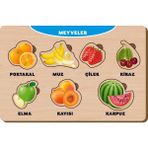 Maketçiniz Ahşap Bul Tak Eğitici Yapboz Meyveler