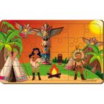 Maketçiniz Kızılderili 24 Parça Ahşap Puzzle