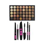 Makeuptime 40 Renkli Göz Far Paleti Ve Mt Rimel Eyeliner Göz Kalemi Seti