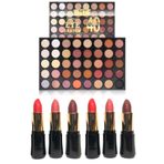 Makeuptime 40'lı Far Paleti Ve 6'lı Mat Ruj Makyaj Seti