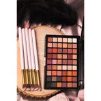 Makeuptime 54'lü Far Paleti Ve 5'li Far Fırça Seti 2'si 1 Arada Makyaj Seti
