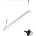 Maki Aydınlatma 100 cm 360° Hareket Sensörlü Linear Sarkıt Armatür Aydınlatma - BEYAZ KASA - 3000K - Gün Işığı