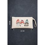 Maki Craft SEVİMLİ BERE TAKAN KEDİ BASKILI FERMUARLI BEZ KALEMLİK