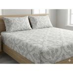 Maki Home %100 Pamuklu Çiçek Baskılı 180X200+2*(50X70) Battal Boy Lastikli Çarşaf Ve Yastık Kılıfı