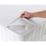 Maki Home 120X200 cm Köşelerden Lastikli Tek Kişilik Sıvı Geçirmez Yatak Koruyucu Alez - 120 x 200 cm - Beyaz