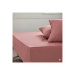 Maki Home Makiteks %100 Pamuklu Gül Kurusu 90x190+50x70 cm tek kişilik lastikli çarşaf takımı