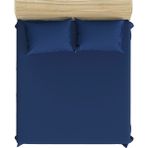 Maki Home Makiteks %100 Pamuklu Lacivert 180X200+2*(50X70) Battal Boy Lastikli Çarşaf ve Yastık Kılıfı Seti - 180 x 200