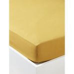 Maki Home Yüzde Yüz Pamuklu Hardal 90x190+50x70 Tek Kişilik Lastikli Çarşaf Takımı Sarı