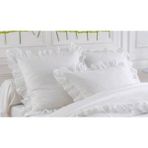 Maki Pamuklu Fırfırlı Beyaz Flat Iki Adet 50 x 70 cm Yastık Kılıfı - 50x70