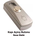 Makim Metal Kapı Açma Butonu, Sıva Üstü, Çıkış Zil Butonu