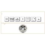 Makina Takım Hss Dın 223/B Metrik Normal Pafta Lokması M22x2.5-Mte B00110022200