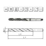 Makina Takım Hss Dın 345 Mors Konik Saplı Matkap Ucu 14.5 Mm-Mte B00007401450