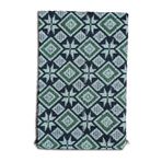 Makine Dokuması Baklava Desenli Büyük Kilim, Yeşil