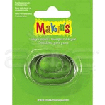 Makin's Clay Oval 3 Parça Kod:36005 Kesici Kalıp Seti