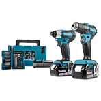 Makita DLX2220JX2 DTD155Z + DDF483Z Combo Kit Akülü Vidalama Set