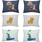 Makiteks %100 Pamuk 57 Tel Dokuma 6 Adet 50X70 Yastık Kılıfı Süper Seti - Mavi