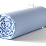 Makiteks 100 Pamuklu Acik Mavi 90X190+50X70 Tek Kisilik Lastikli Carsaf Takimi
