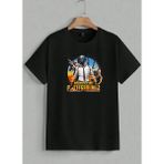 Makiteks Baskılı Erkek Kadın Unisex Bisiklet Yaka Baskılı T-Shirt Tshirt Tişört Mobile Oyun Pubg - 0 Siyah - 2XL