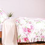 Makiteks Lamus 240x220 cm %100 Pamuk Fırfırlı Süs Dikişli Battal Boy Nevresim ve 2 Yastık Kılıfı