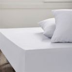 Makiteks Pamuklu Saten Kırık Beyaz 120X200 Tek Kişilik Lastikli Çarşaf ve Yastık Kılıfı Takımı - 120 x 200 cm - Ekru