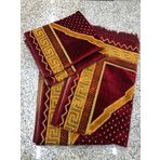 Makkam Home 70x110 Boyutlarında Farklı Renklerde Kadife Şipinger Seccadeler, 380-400 Gr Ağırlık (Kırmızı)