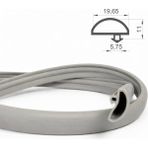 MAKPLASTİK FİTİL PROFİL A341 Çelik Kapı Kasa Alüminyum Fitili GRİ 6 mt - 1 Adet