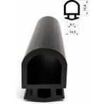 MAKPLASTİK FİTİL PROFİL No 74 Otomatik Kepenk Alüminyum Alt Fitil 6 Metre Siyah