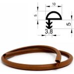 MAKPLASTİK FİTİL PROFİL P 007 Ahşap Kapı Kasa Fitili 30 metre Kahverengi