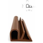 MAKPLASTİK FİTİL PROFİL P 057 Ahşap Kasa Fitili 6 Metre Kahverengi