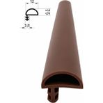 MAKPLASTİK FİTİL PROFİL P 086 - 12 mm Ahşap Kapı Kasa Fitili 6 Metre Kahverengi