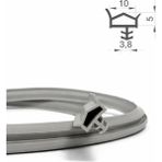 MAKPLASTİK FİTİL PROFİL P 136 - 10 Ahşap Kapı Kasa Fitili 12 mt Gri