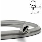 MAKPLASTİK FİTİL PROFİL P 136 - 10 Ahşap Kapı Kasa Fitili 30 mt Gri - 10 mm - Açık Gri