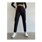 MAKRAS EXCLUSIVE Kadın 90's Solmayan Siyah Yüksek Bel Comfort Likralı Denim Mom Kot Pantolon jeans