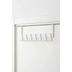 Makri Home 7’Li Metal Kapı Arkası Askılık – Beyaz – 45 Cm, Yüksek Taşıma Kapasiteli, Kolay Montajlı