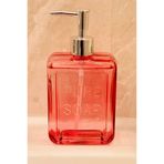 MAKRİ HOME Renkli Cam Sıvı Sabunluk, 500 ml, Pembe