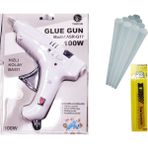 Makro Yapı Sıcak Kalın Mum Silikon Tabancası 100 W - Beyaz