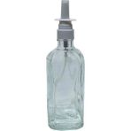 Makrobay 100 ml Burun Sprey Başlıklı Şeffaf Cam Şişe 10 Adet