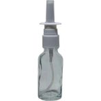 Makrobay 20 ml Burun Sprey Başlıklı Şeffaf Boş Cam ŞIŞE10 Adet