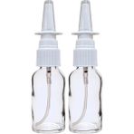 makrobay 30 Ml Burun Sprey Başlıklı Şeffaf Boş Cam Şişe 2 Adet