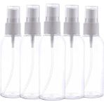 Makrobay Sprey Başlıklı 100 ml Boş Pet Şişe 5 Adet Sağlam Sert Plastik