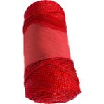 Makrome Ipi 3mm Polyester Kırmızı Simli