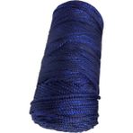 Makrome Ipi 3mm Polyester Lacivert Simli