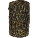 Makrome Ipi 3mm Polyester Siyah Altın Simli