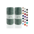 Makromecity Premium 200 Gr 230m Polyester Makrome Ipi Çağla Yeşili 2mm Supla Ip Ve Çanta Ipliği (2x100gram)